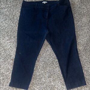 New York & Company Dark Blue Ankle Jeans